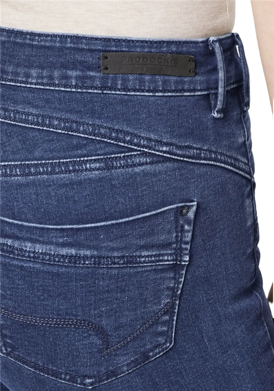 Paddock`s Damen Jeans LUCY SHAPE DENIM - Skinny Fit - Blau - Blue Dark Stone