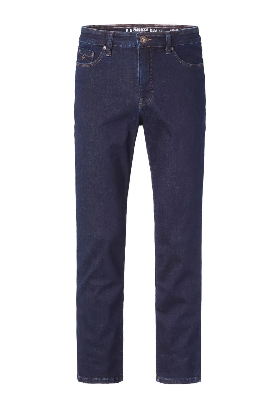 Paddock`s Herren Jeans Ranger Pipe - Slim Fit - Blau - Blue Dark Stone Motion & Comfort