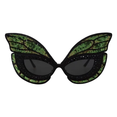 Pailletten Schmetterling Sonnenbrille - Special Edition Dolce & Gabbana
