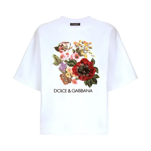 Pailletten T-Shirt Dolce & Gabbana