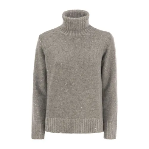 Paillettenstrick Turtleneck Sweater Fabiana Filippi