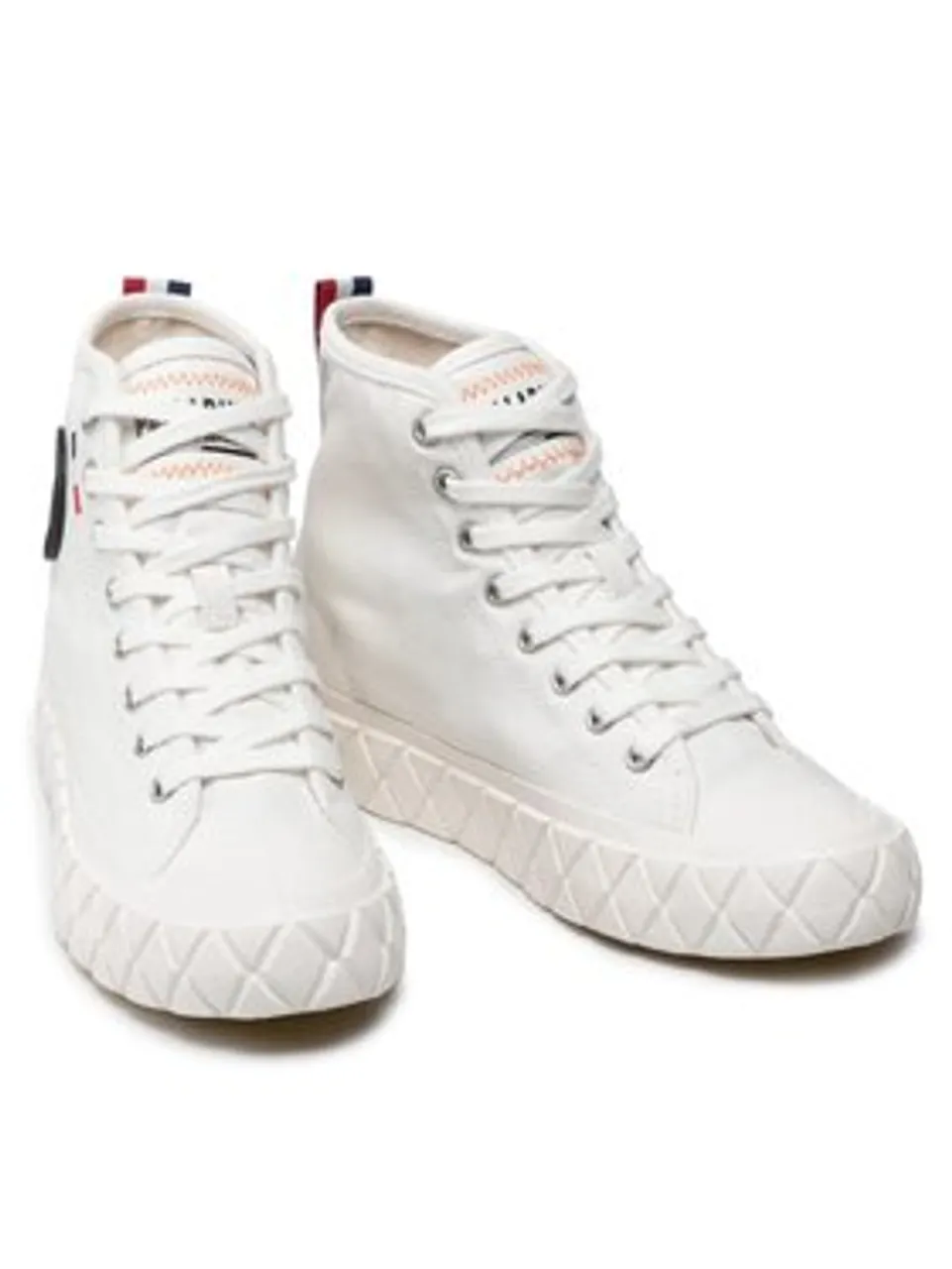 Palladium Sneakers aus Stoff Ace Cvs Mid U 77015-116-M Weiß