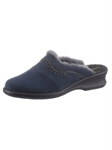 Pantoffel ROHDE Gr. 4,5, blau (marine) Damen Schuhe Pantoffeln Hausschuh Pantoffel