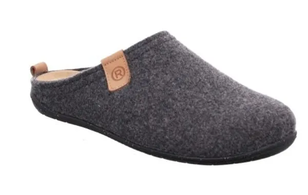 Pantoffel ROHDE "TIVOLI" Gr. 38, grau Damen Schuhe Pantoffel mit herausnehmbarer Innensohle