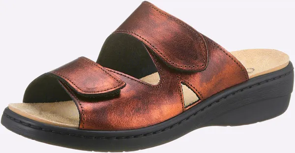 Pantolette CLASSIC BASICS Gr. 41, braun (bronzefarben) Damen Schuhe Pantoletten
