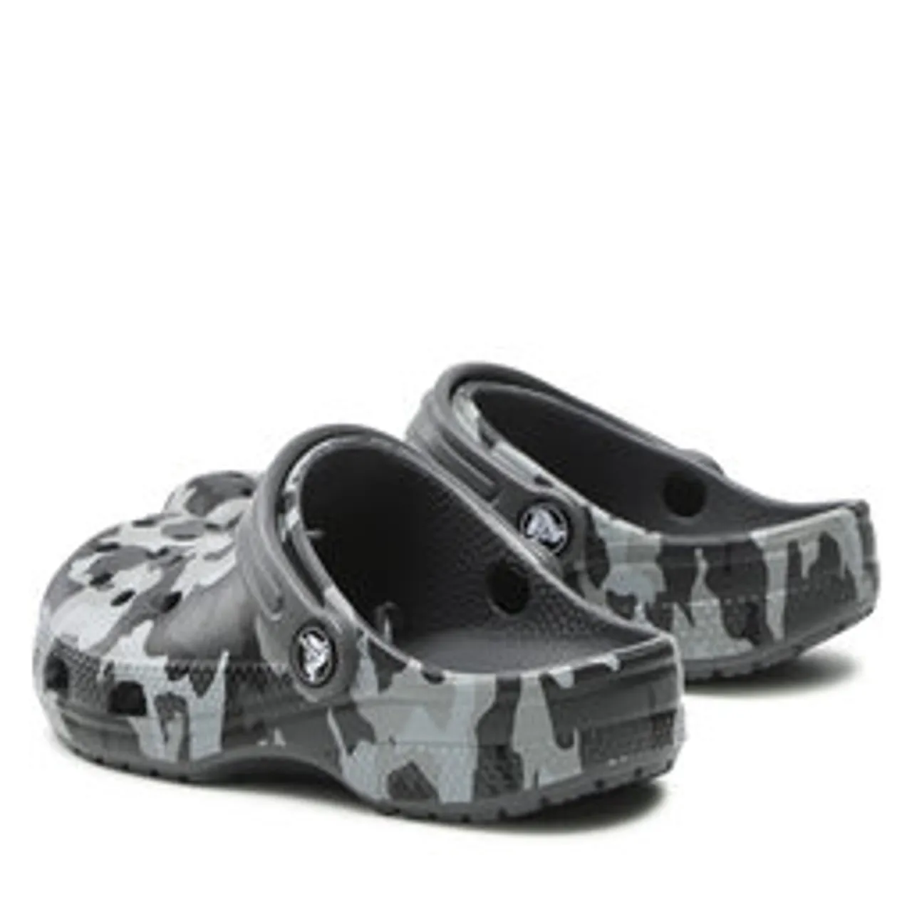 Pantoletten Crocs Classic Camo Clog 207594 Black/Grey