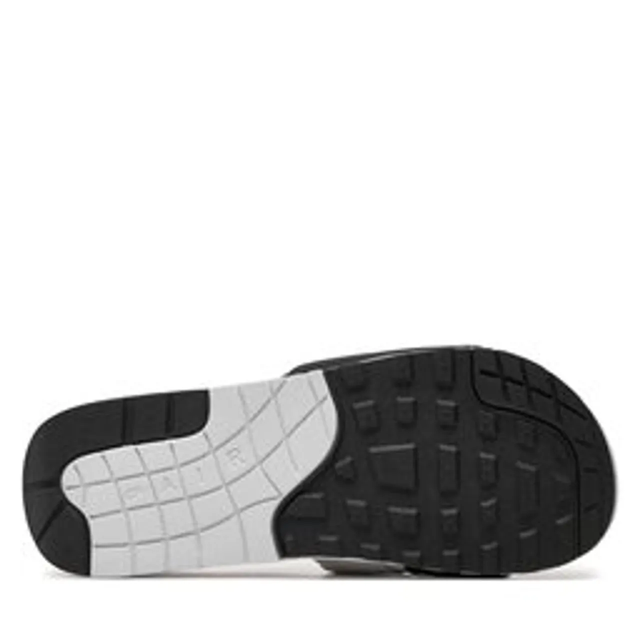 Pantoletten Nike Air Max 1 Slide DH0295 102 White/Black/Lt Neutral Grey
