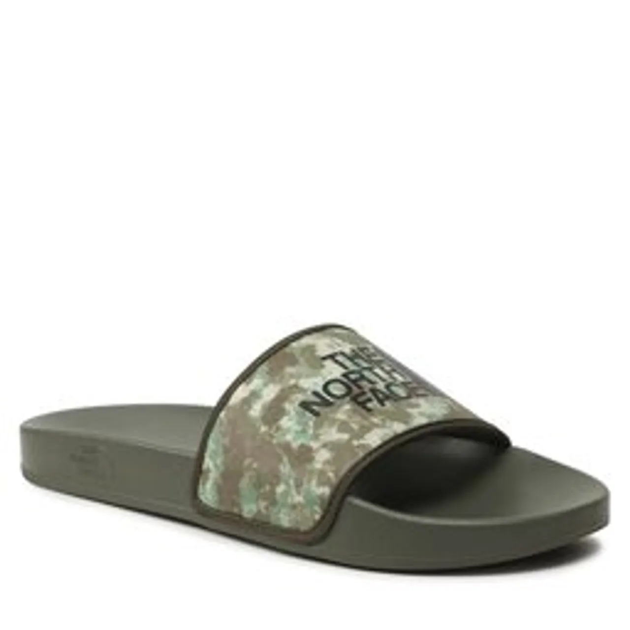Pantoletten The North Face M Base Camp Slide Iii NF0A4T2RIYL1 Military Olive Stippled Camo Print/Tnf Black