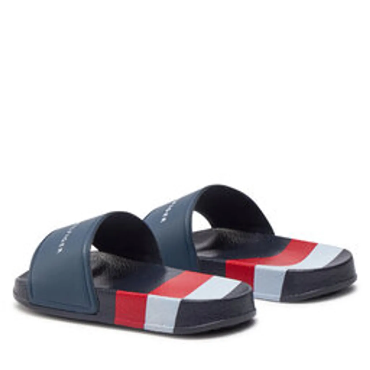 Pantoletten Tommy Hilfiger Stripes Pool Slide T3B0-33458-1172Y Blue/White/Red Y004
