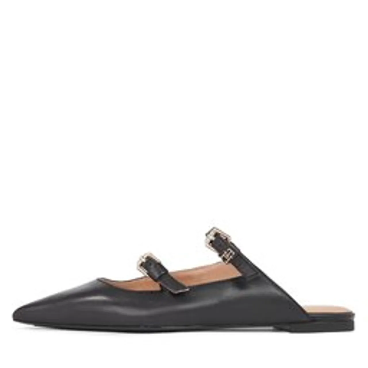 Pantoletten Tommy Hilfiger Th Pointy Leather Mule FW0FW07722 Black BDS