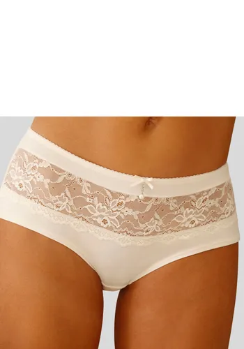 Panty LASCANA "Nina" Gr. 40/42, beige (creme) Damen Unterhosen Panties