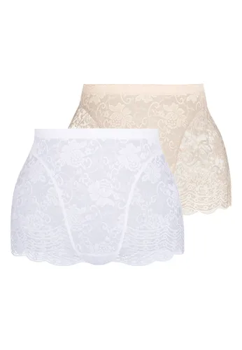 Panty SASSA Gr. 65, 2 St., weiß (weiß, natur) Damen Unterhosen Panties
