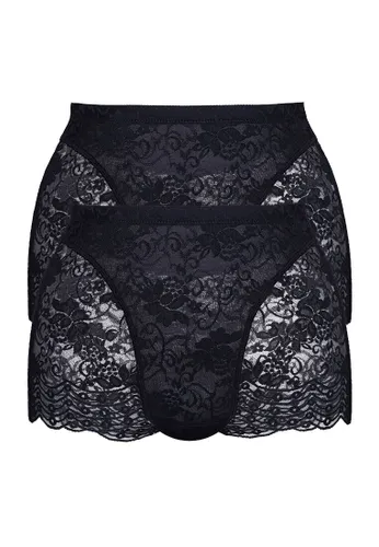 Panty SASSA Gr. 75, 2 St., schwarz (2 x schwarz) Damen Unterhosen Panties