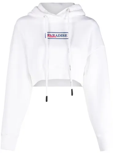Paradise Palm Cropped-Hoodie