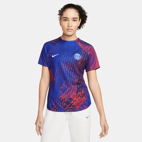 Paris Saint-Germain Nike Dri-FIT Pre-Match-Fußballoberteil für Damen - Blau
