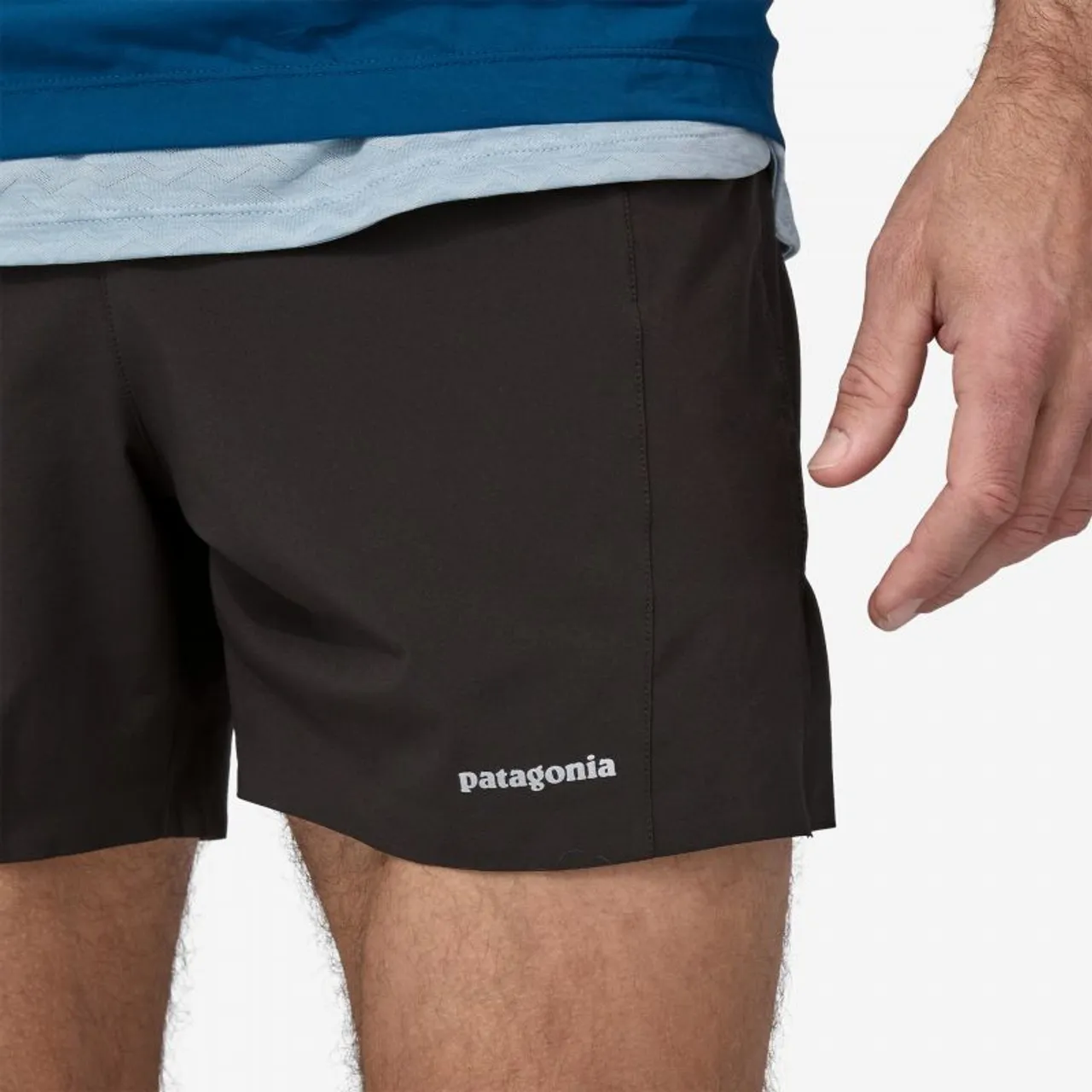 Patagonia M's Strider Pro Shorts - 5" - Trailrunning Shorts - Herren Black L - Inseam 5"