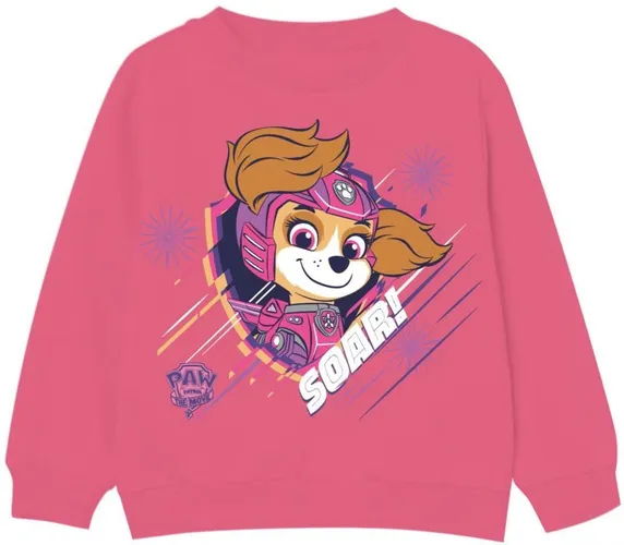 PAW PATROL Sweatshirt PAW PATROL Kinder Sweatshirts Pullover Sweater Jungen und Mädchen Dunkelblau oder Pink Gr.92 98/104 110/116 122/128 für 2 3 4 5...