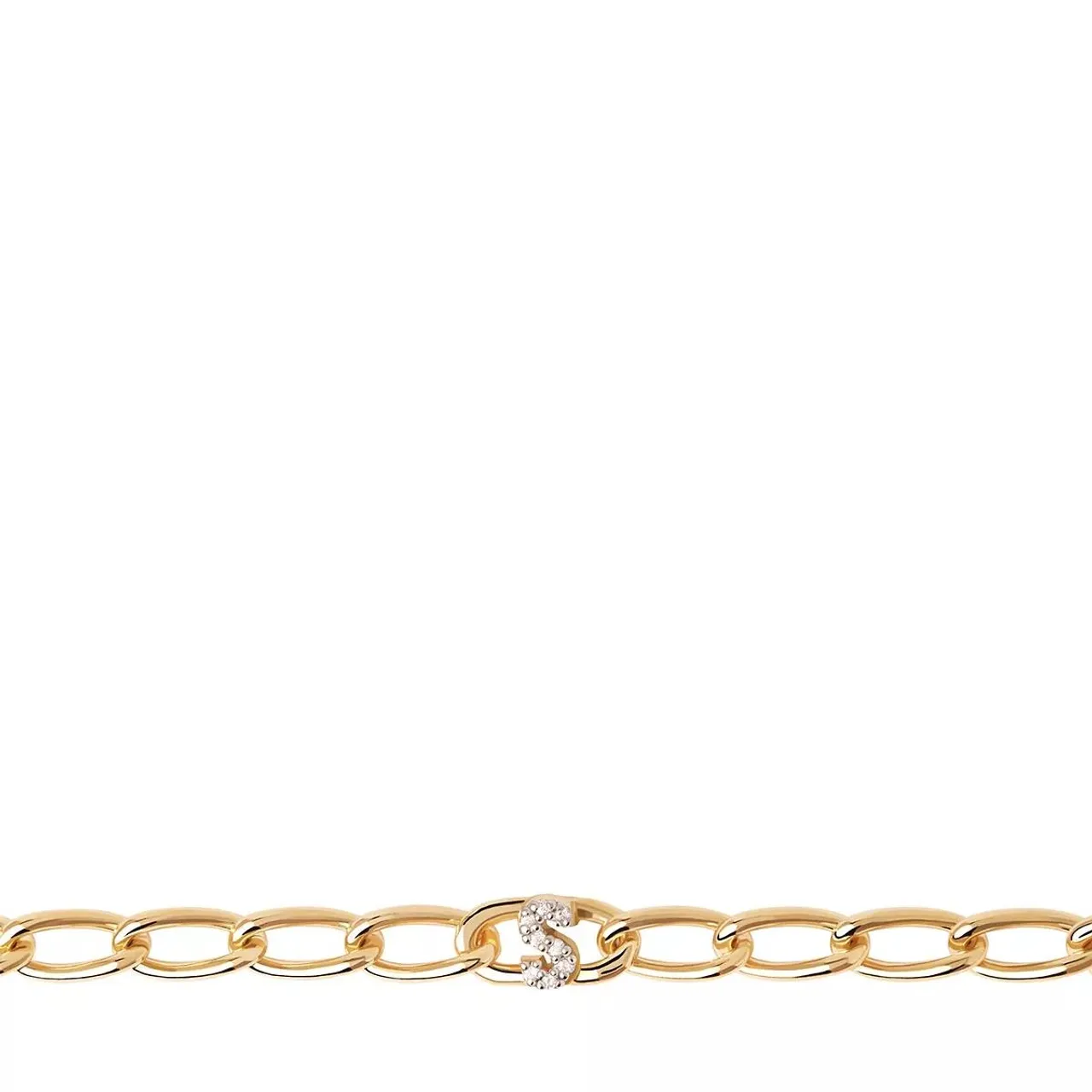 PDPAOLA Armband - Letter S Bracelet - Gr. M - in Gold - für Damen