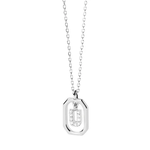 PDPAOLA Halskette - Mini Letter U Silver Necklace - Gr. unisize - in Silber - für Damen