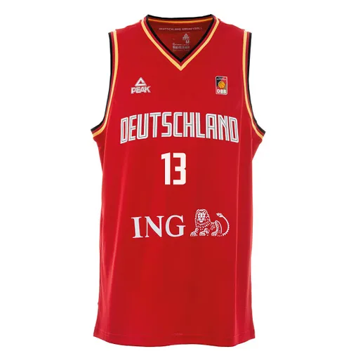 Peak Dbb Deutschland Basketball Jersey  Moritz Wagner, Rot L