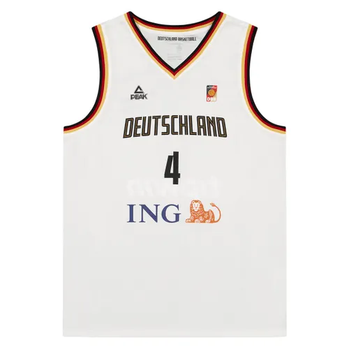 Peak Fiba Deutschland Basketball Jersey Maodo Lo, Weiß XL
