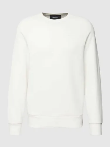PEAK PERFORMANCE Sweatshirt mit Logo-Stitching in Offwhite