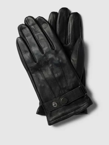 Pearlwood Handschuhe aus Leder in Black