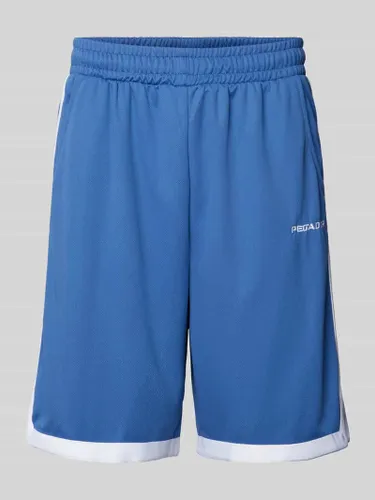 Pegador Loose Fit Basketballshorts mit Label-Stitching in Blau