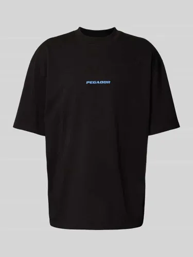 Pegador Oversized T-Shirt mit Label-Print Modell 'COLNE LOGO' in Black