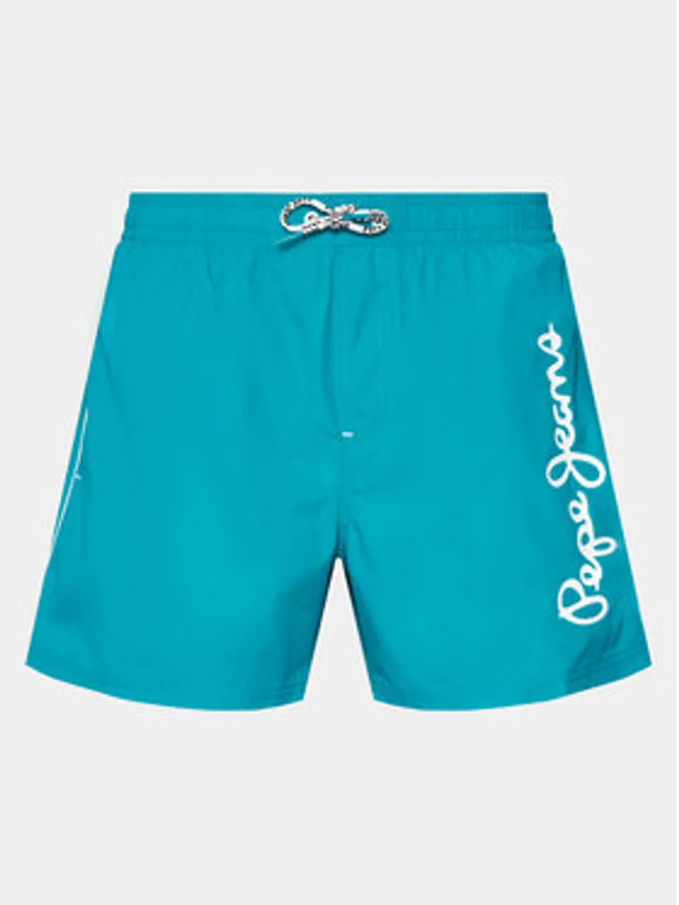 Pepe Jeans Badeshorts Logo Swimshort PMB10393 Blau Regular Fit