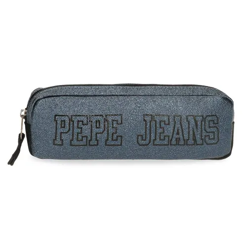 Pepe Jeans Chemistry Federmäppchen Blau 22x7x3 cms PU und
