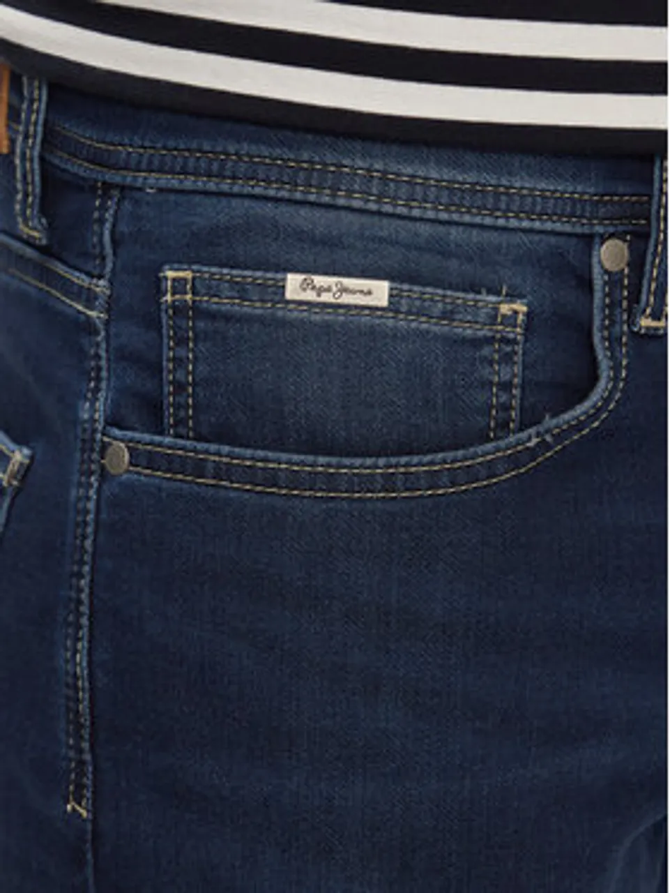 Pepe Jeans Jeansshorts Slim Gymdigo Short PM801075DP4 Blau Slim Fit