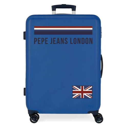Pepe Jeans Overlap Mittlerer Koffer Blau 48x68x26 cms