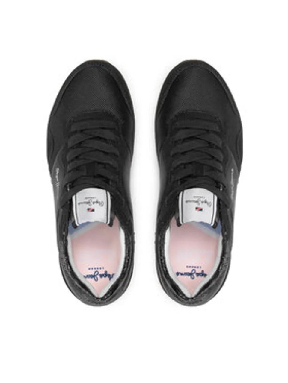 Pepe Jeans Sneakers London W Sequins PLS31382 Schwarz