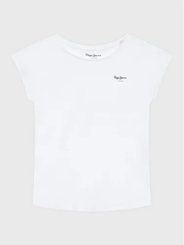 Pepe Jeans T-Shirt Bloomy PG502930 Weiß Regular Fit