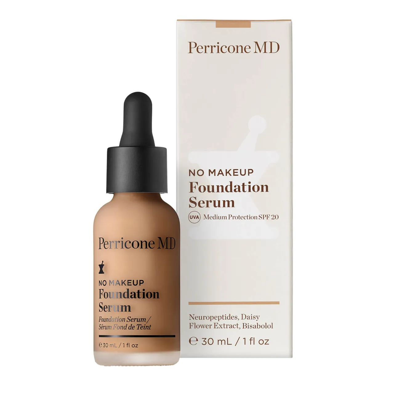 Perricone MD No Makeup Foundation Serum Broad Spectrum SPF20 30ml (Various Shades) - 5 Beige
