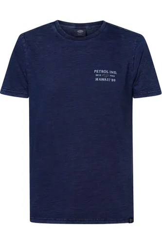 Petrol Industries Modern Fit T-Shirt Rundhals dunkelblau, bedruckt