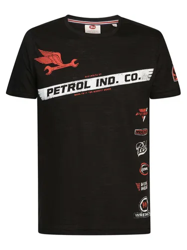 Petrol Industries T-Shirt M-1030-TSR626 Schwarz Regular Fit