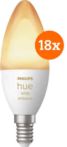 Philips Hue White Ambiance E14 18er-Pack