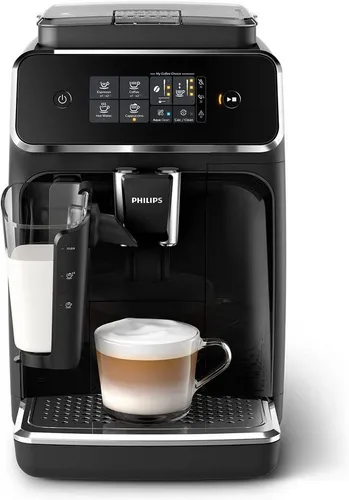 Philips Kaffeevollautomat Series 2200 Kaffeevollautomat – LatteGo Milchsystem,3 Spezialitäten, Kaffeeautomat Cafemaschine Kaffeemaschine mi Mahlwerk V...