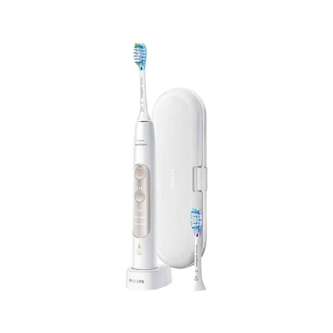 PHILIPS Sonicare HX9601/03 ExpertClean 7300 Elektrische Zahnbürste Weiß, Reinigungstechnologie: Schalltechnologie