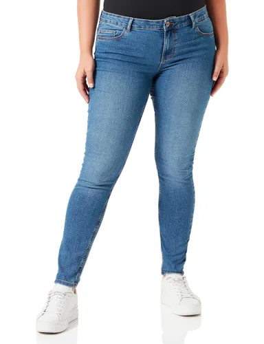 PIECES Damen Pcpeggy Lw Skinny ANK Mb Jeans Noos Cp