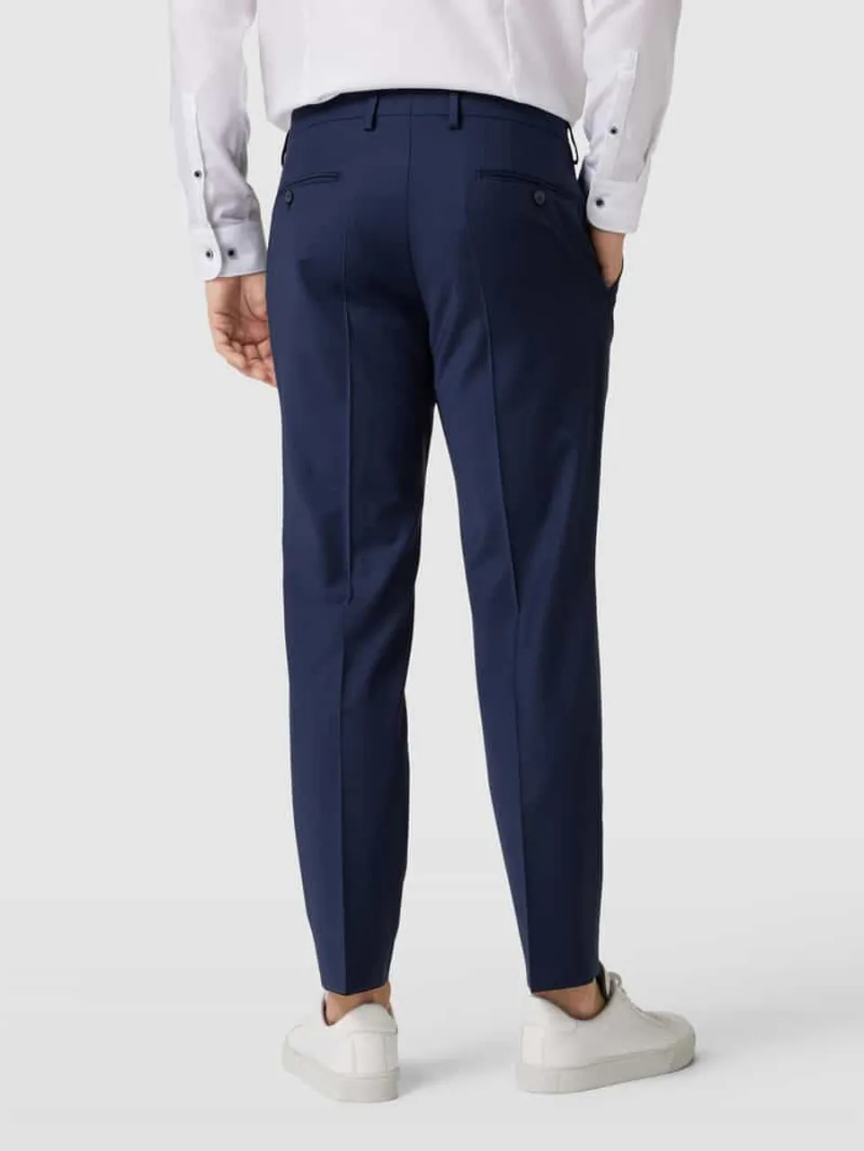Pierre Cardin Anzughose mit Bügelfalten Modell 'Ryan' in Blau