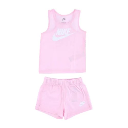 Pink Foam Tank Shorts Set Nike