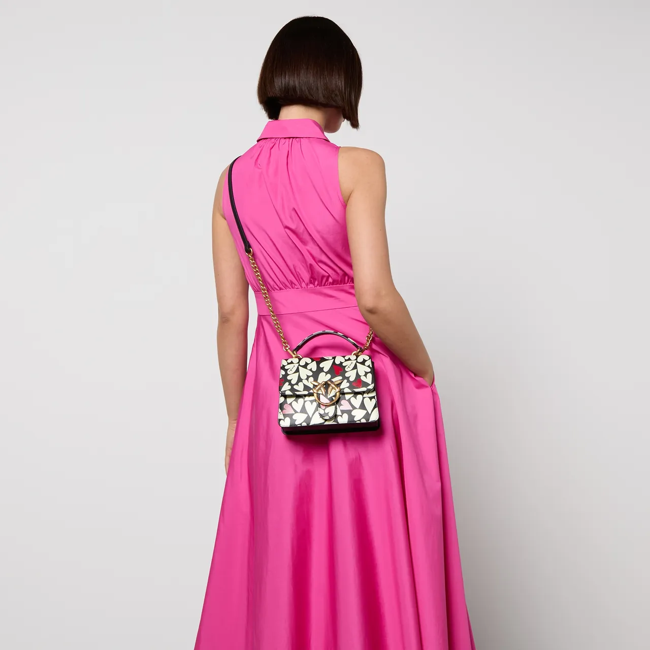 Pinko Love One Mini San Valentino Leather Bag