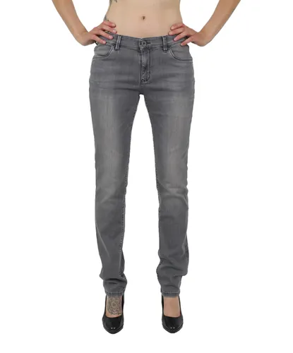Pioneer Straight Jeans Sally in Grey Used With Buffies
