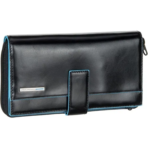 Piquadro - Blue Square Geldbörse RFID Leder 17,5 cm Portemonnaies Schwarz Damen