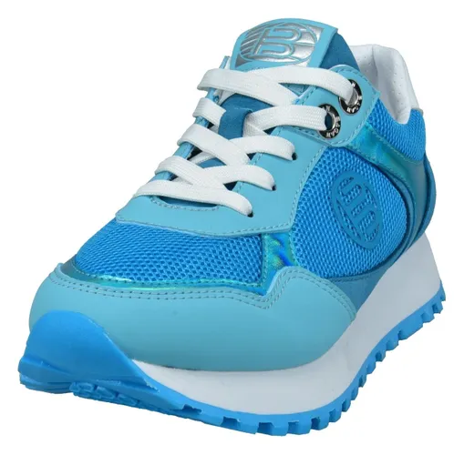Plateausneaker BAGATT Gr. 37, blau (blau, hellblau) Damen Schuhe Sneaker
