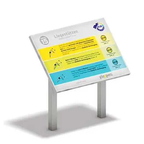 Playparc Info- und Hinweistafel für Calisthenics-Anlage "Mini 2"