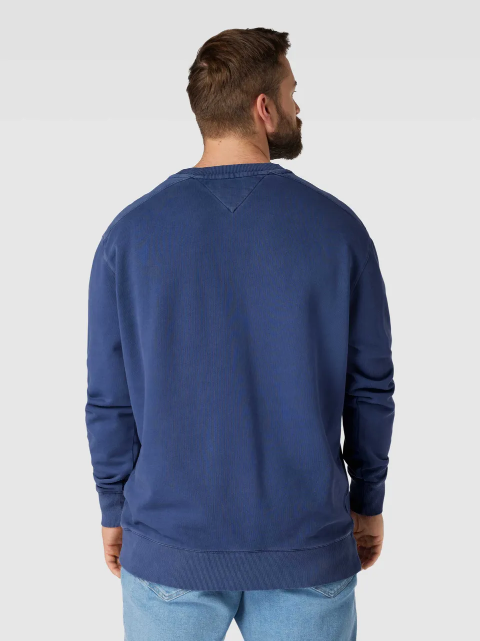 PLUS SIZE Sweatshirt mit Label-Print Modell 'BOXY'